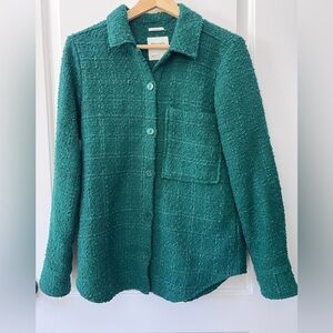 Abercrombie & Fitch Teal Textured Shirt